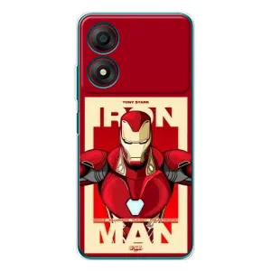 Чехол Супергерой Железный человек на ZTE Blade A34 (Iron man)