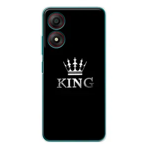 Чохол (Корона на чорному фоні) для Блейд А34 (KING)