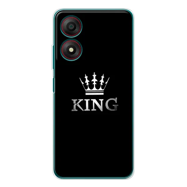 Чехол с рисунком «KING» для ZTE Blade A34 Чехол с рисунком «KING» для ZTE Blade A34