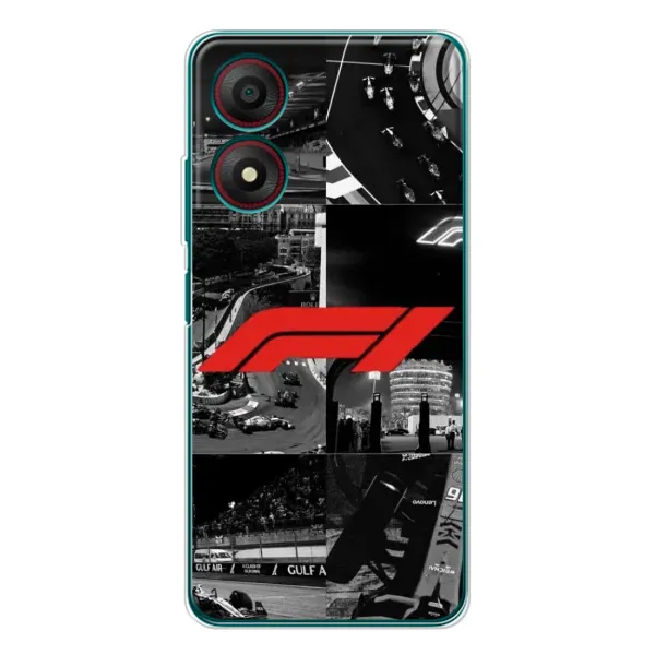 Чехол с рисунком «Коллаж Формула 1» для ZTE Blade A34 Чехол с рисунком «Коллаж Формула 1» для ZTE Blade A34