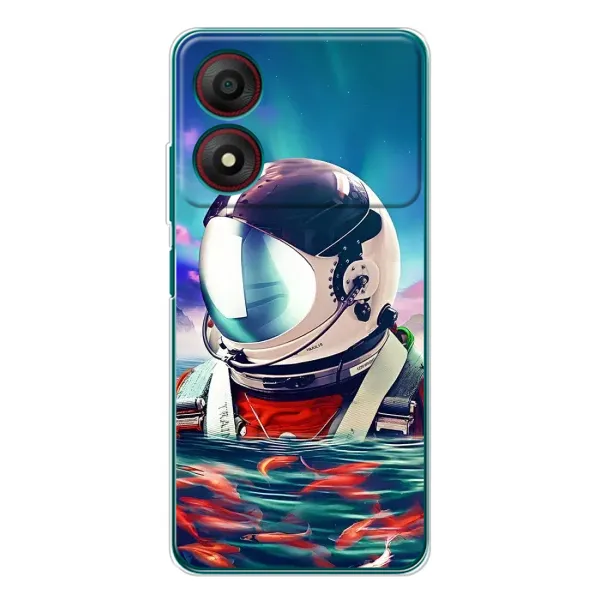 Чехол с рисунком «Космонавт в воде» для ZTE Blade A34 Чехол с рисунком «Космонавт в воде» для ZTE Blade A34