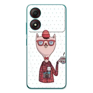 Чохол на тематику: Коти для ZTE Blade A34 (Кіт аристократ)