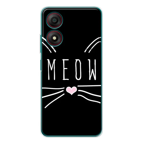 Чехол с рисунком «КОТИК MEOW» для ZTE Blade A34 Чехол с рисунком «КОТИК MEOW» для ZTE Blade A34