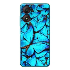 Силіконовий бампер з картинкою звірів для ZTE Blade A34 (Крила метеликів)