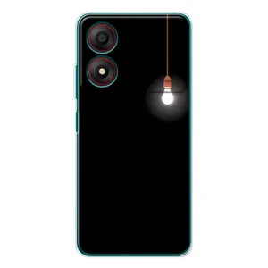 Чохол з картинками на чорному фоні для ZTE Blade A34 (Лампочка)
