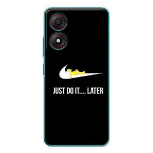 Силиконовый Чехол на ZTE Blade A34 с картинкой Nike (Later)