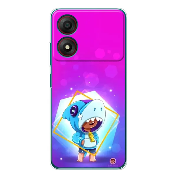 Чехол с рисунком «Леон в костюме Акулы» для ZTE Blade A34
