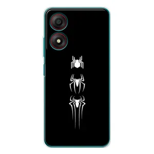 Чехол Супергерой Человека Паука на ZTE Blade A34 (Лого паука)