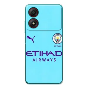 Силиконовые Чехлы принт Футбол на ZTE Blade A34 (Man City)