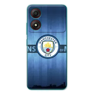 Силиконовые Чехлы принт Футбол на ZTE Blade A34 (ManCity)