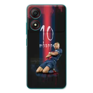 Чехол (TPU) с Футболистом на ZTE Blade A34 (MBAPPE 10)