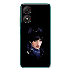 Чехлы с принтом Уэнсдей на ZTE Blade A34 (Милая Уэнсдей)