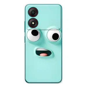 Чохли (ТПУ) (смішні стікери) для ZTE Blade A34 (Кумедне м'ятне обличчя)