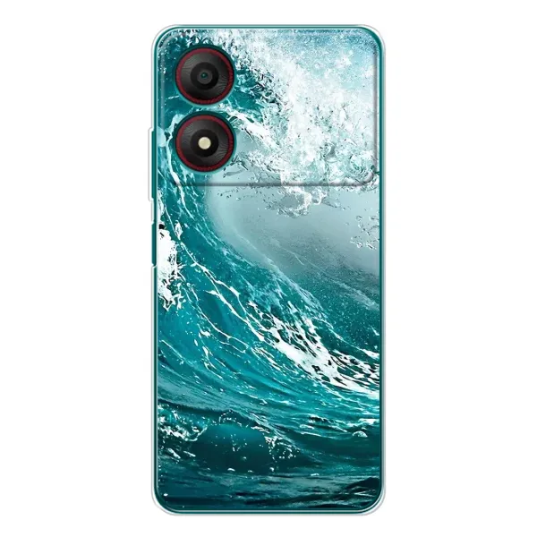 Чехол с рисунком «Морская волна» для ZTE Blade A34 Чехол с рисунком «Морская волна» для ZTE Blade A34