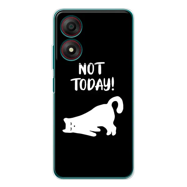 Чехол с рисунком «Not Today» для ZTE Blade A34 Чехол с рисунком «Not Today» для ZTE Blade A34