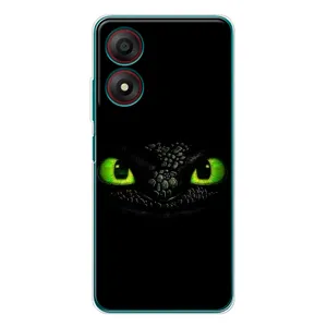 Чехол дракон Беззубик для ZTE Blade A34 (Глаза Беззубика)