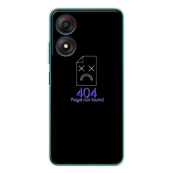 Чохол з малюнком «Помилка 404» для ZTE Blade A34 Чохол з малюнком «Помилка 404» для ZTE Blade A34