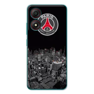 Силиконовые Чехлы принт Футбол на ZTE Blade A34 (PSG)
