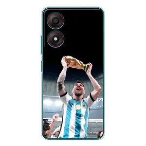 Чохли Лео Мессі Аргентина для ZTE Blade A34 (Щасливий Мессі)