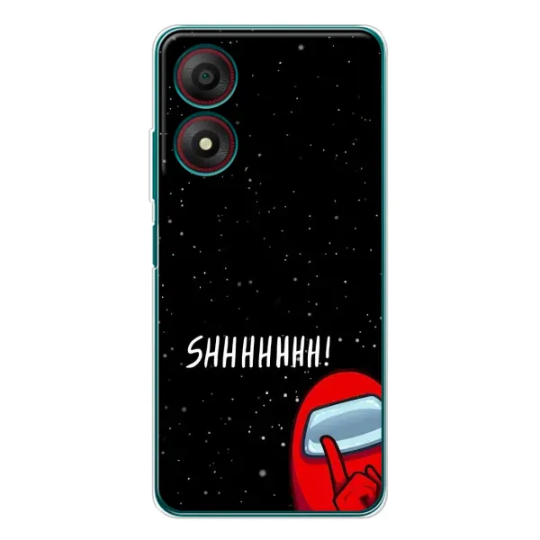 Чехол с рисунком «SHHHHH» для ZTE Blade A34 Чехол с рисунком «SHHHHH» для ZTE Blade A34