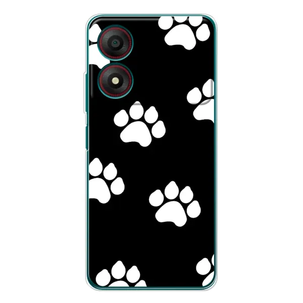 Чехол с рисунком «Следы собак» для ZTE Blade A34