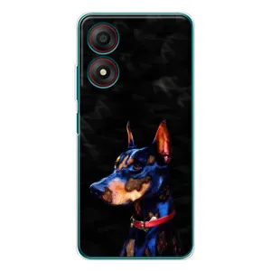 Бампер для ZTE Blade A34 з картинкою "Песики" (Собака Мопсік)