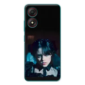 Чехлы с принтом Уэнсдей на ZTE Blade A34 (Танец Уэнсдей)