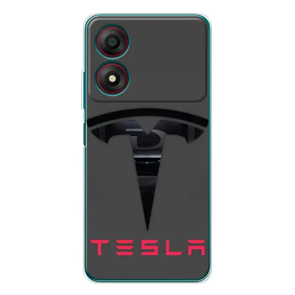 Чехол с рисунком «Logo TESLA» для ZTE Blade A34 Чехол с рисунком «Logo TESLA» для ZTE Blade A34