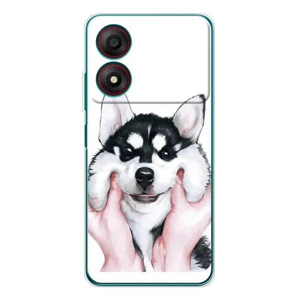 Чехол с рисунком «Собака Хаски» для ZTE Blade A34