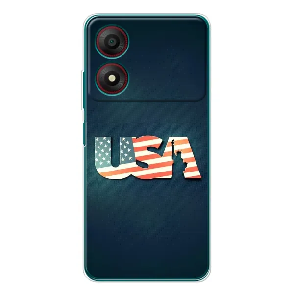 Чехол с рисунком «USA» для ZTE Blade A34 Чехол с рисунком «USA» для ZTE Blade A34