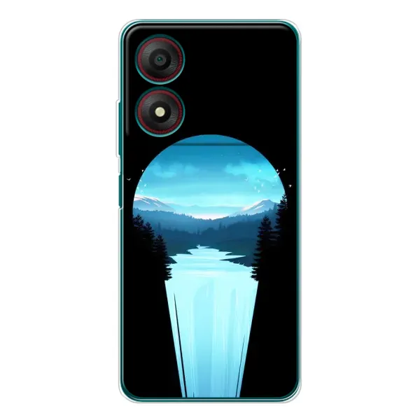 Чехол с рисунком «Синий Водопад» для ZTE Blade A34 Чехол с рисунком «Синий Водопад» для ZTE Blade A34