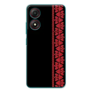 Силіконовый Чохол на ZTE Blade A34 з картинкой Вишиванки
