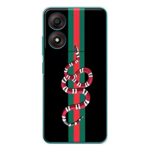 Чехлы Бренд GUCCI для ZTE Blade A34 (Змей Гуччи)