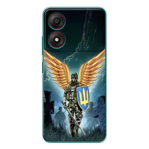 Патріотичний Чохол для ZTE Blade A34 (ЗСУ з крильми)