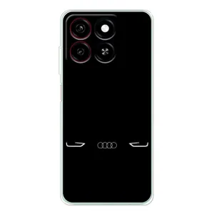 Силиконовый бампер с картинкой машины на ZTE Blade A35 (Силует Audi)