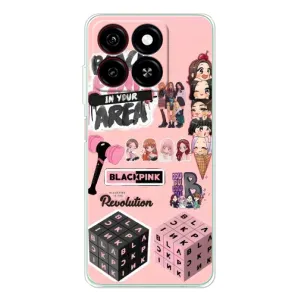 Чехлы с картинкой для ZTE Blade A35 (BLACK PINK коллаж)