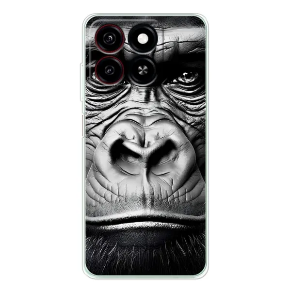 Чехол с рисунком «Черная обезьяна» для ZTE Blade A35