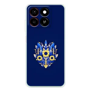 Чохол Укр Символіка для ZTE Blade A35 (Квітучий Герб)