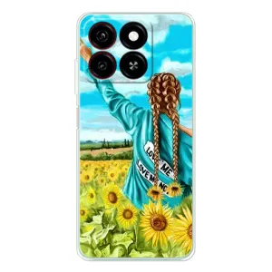 Чохол Стильні дівчата на ZTE Blade A35 (Дівчина на полі)