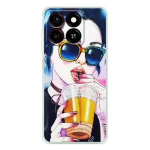 Чохол з картинкою Модні Дівчата ZTE Blade A35 (Дівчина з коктейлем)