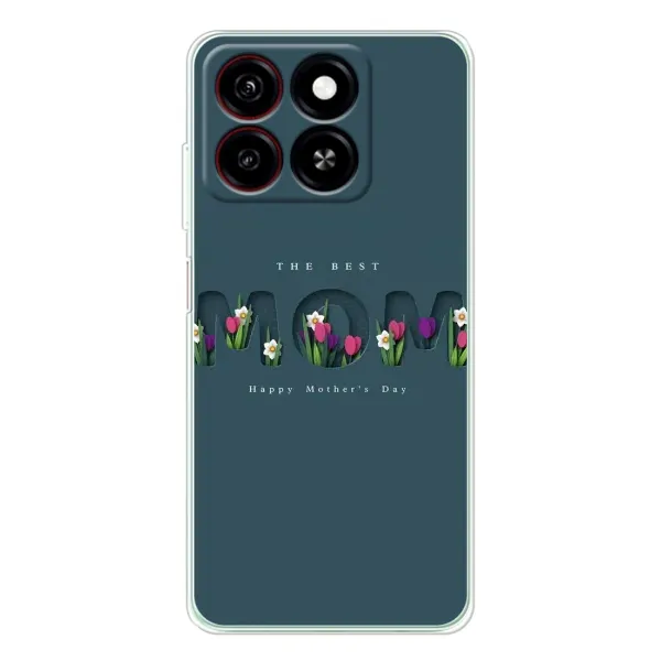 Чехол с рисунком «Ко дню мамы» для ZTE Blade A35 Чехол с рисунком «Ко дню мамы» для ZTE Blade A35
