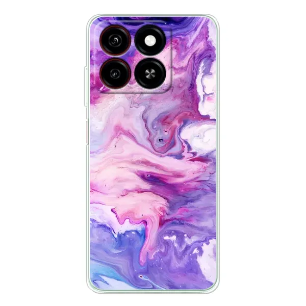 Чехол с рисунком «Фиолетовый мрамор» для ZTE Blade A35 Чехол с рисунком «Фиолетовый мрамор» для ZTE Blade A35