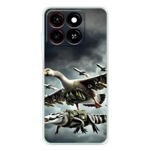 Чехол с рисунком «Гусини и крокодило» для ZTE Blade A35 Чехол с рисунком «Гусини и крокодило» для ZTE Blade A35