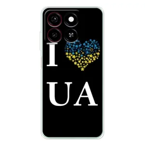 Силиконовый Чехол на ZTE Blade A35 (Я-Украина) (I Love UA)