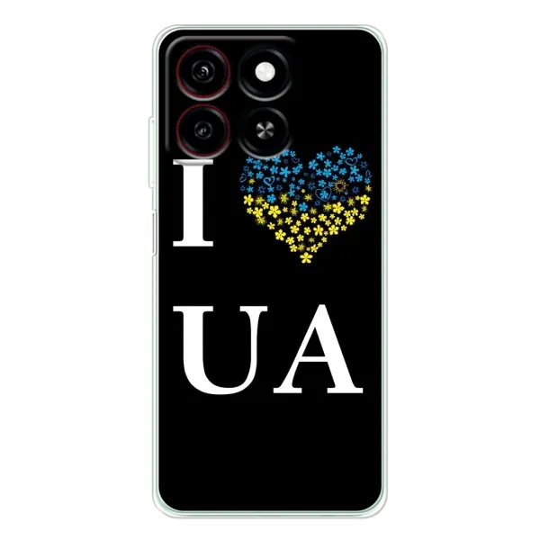 Чехол с рисунком «I Love UA» для ZTE Blade A35 Чехол с рисунком «I Love UA» для ZTE Blade A35