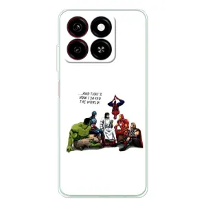 Чехлы для ZTE Blade A35 (Для Христиан) (Иисус супергерой)