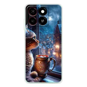 Чохли на Новий Рік ZTE Blade A35 (Кіт новорічний)