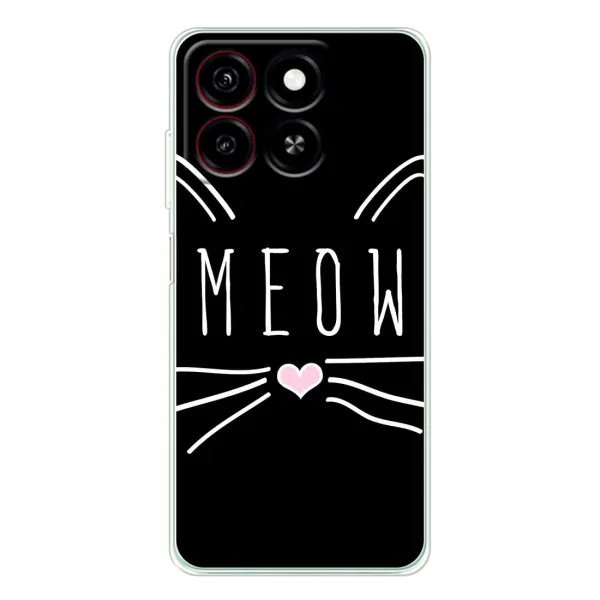 Чехол с рисунком «КОТИК MEOW» для ZTE Blade A35