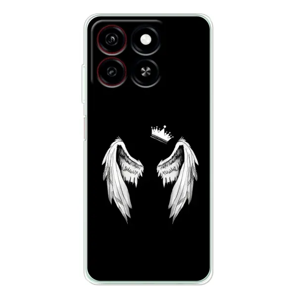 Чехол с рисунком «Крылья и корона» для ZTE Blade A35 Чехол с рисунком «Крылья и корона» для ZTE Blade A35