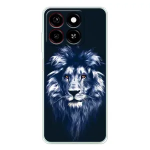 Чохол з картинкою на ZTE Blade A35 (Лев – синій)